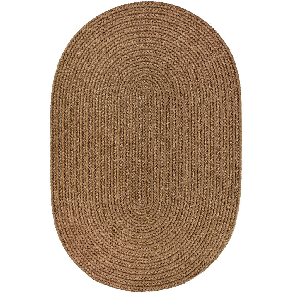 WearEver Lt. Brown Poly 7X9 Oval. Picture 1