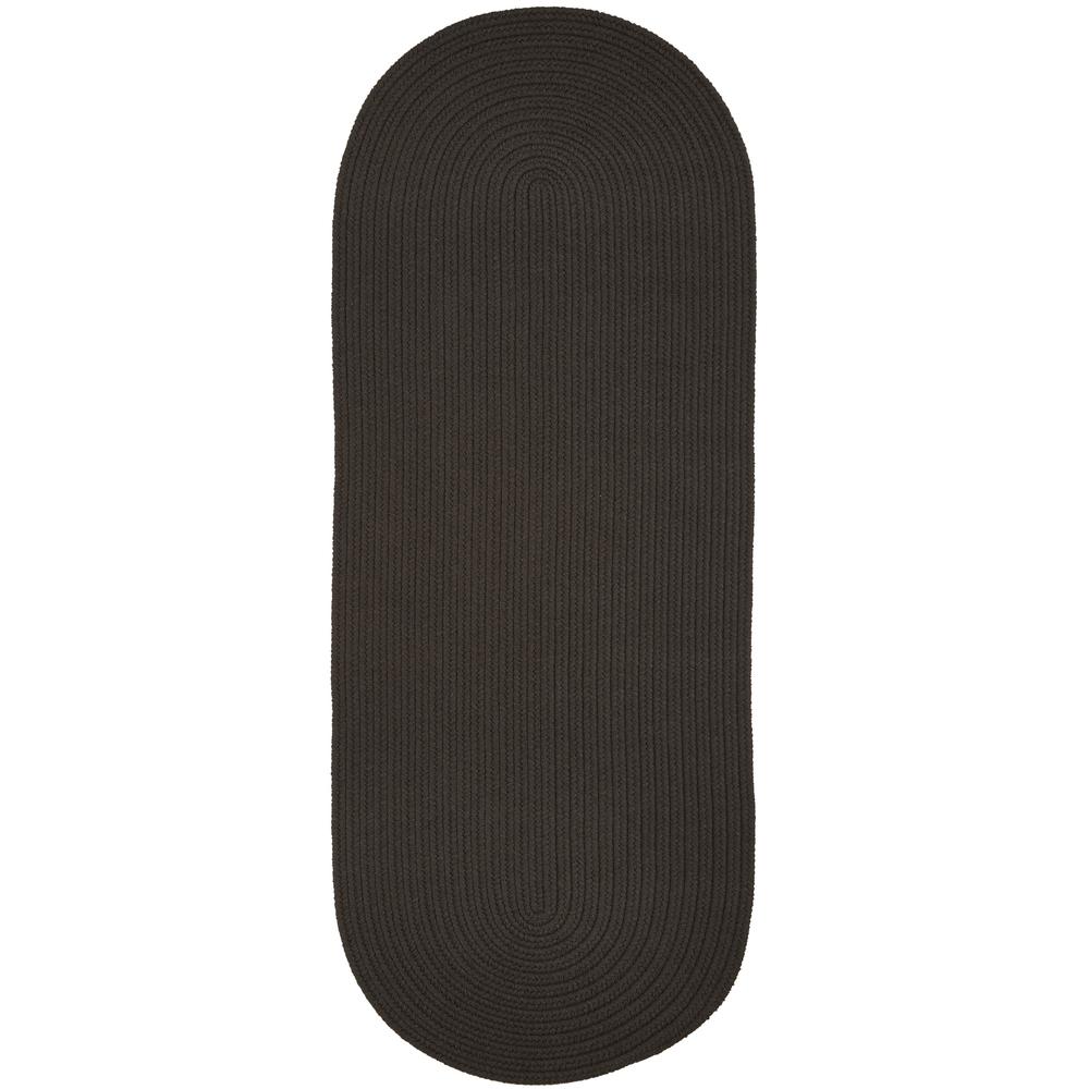 WearEver Brown Velvet Poly 2X6 Oval. Picture 1