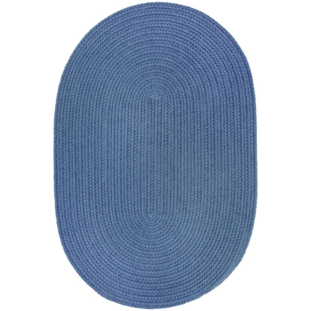 WearEver Marina Blue Poly 3X5 Oval. Picture 1