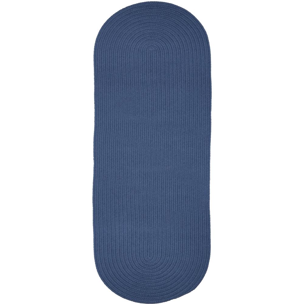 WearEver Marina Blue Poly 2X8 Oval. Picture 1