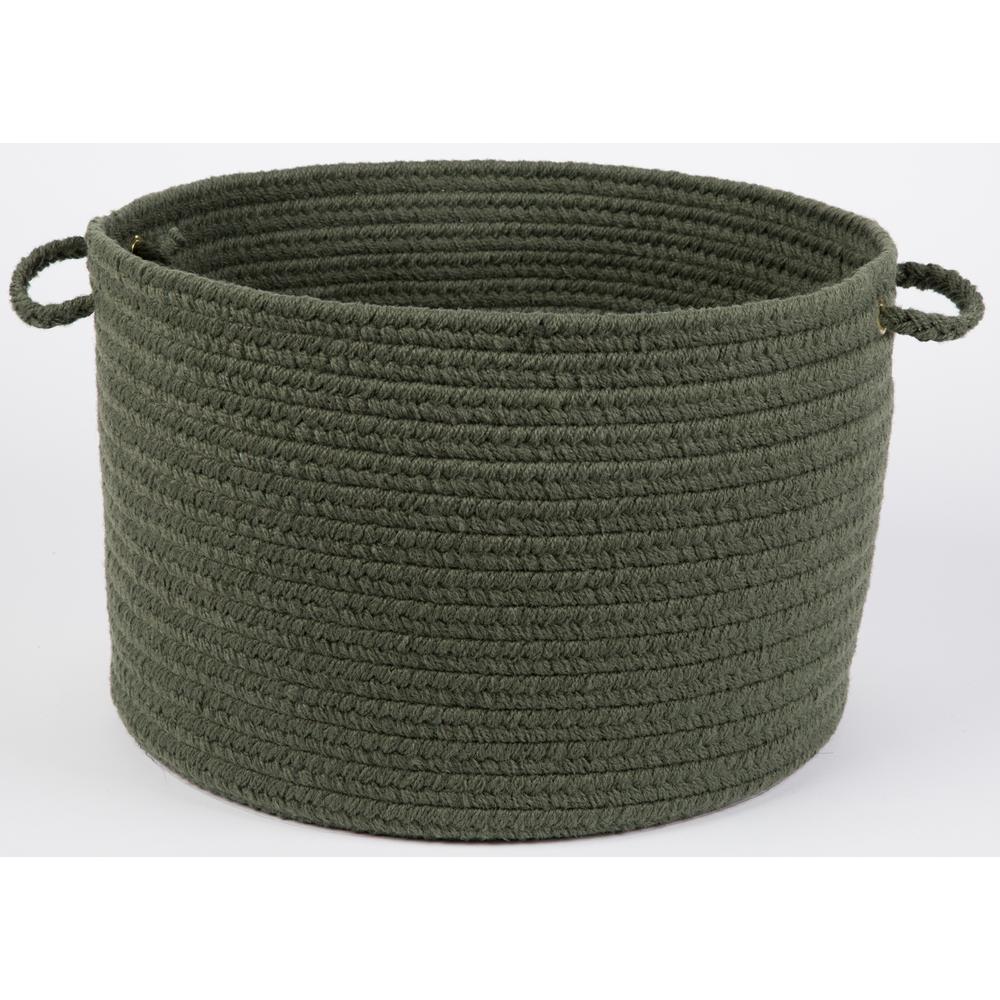 WearEver Dark Sage Poly 18" x 12" Basket. Picture 1