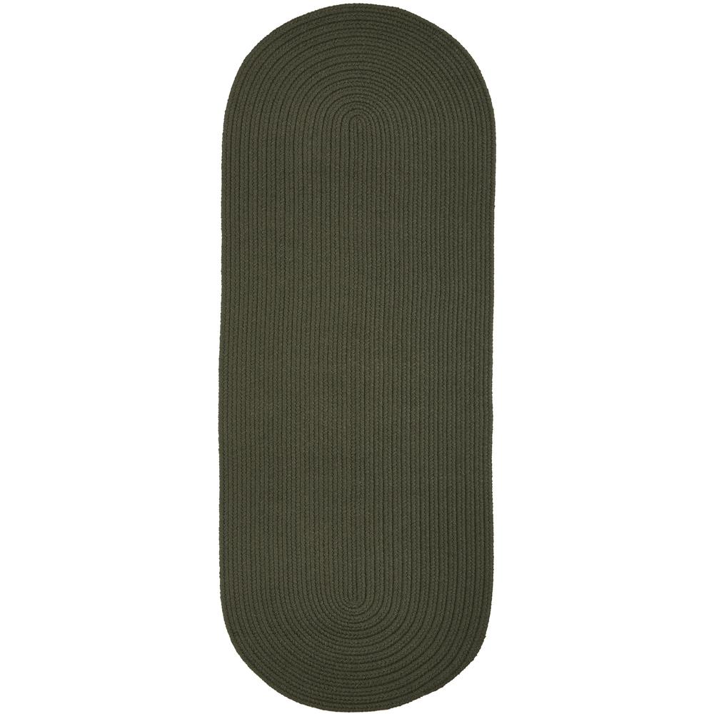 WearEver Dark Sage Poly 2X6 Oval. Picture 1