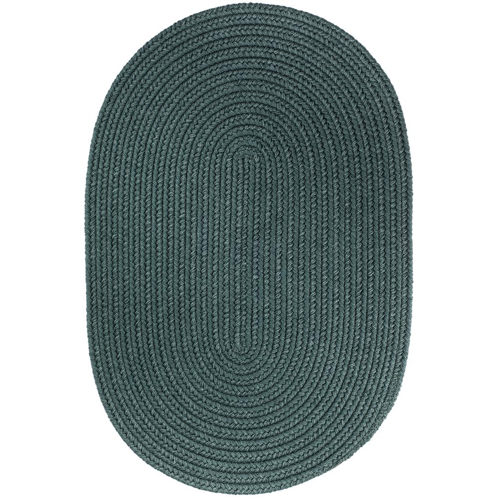 WearEver Teal Poly 3X5 Oval. Picture 1