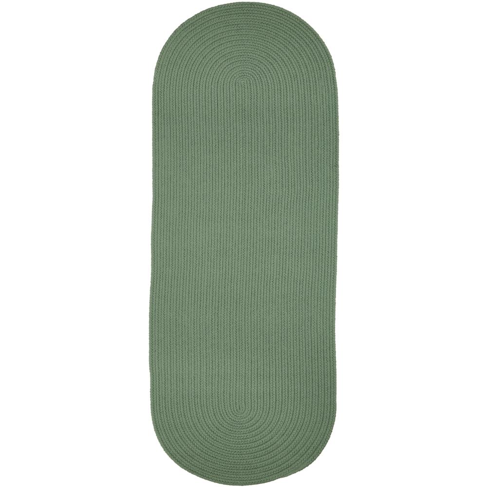WearEver Celadon Poly 2X6 Oval. Picture 1