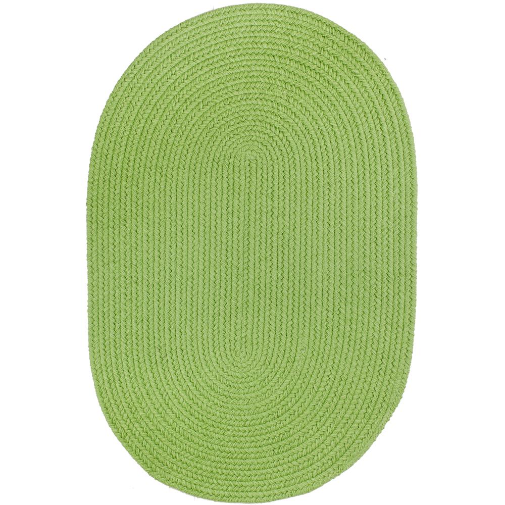 WearEver Key Lime Poly 7X9 Oval. Picture 1