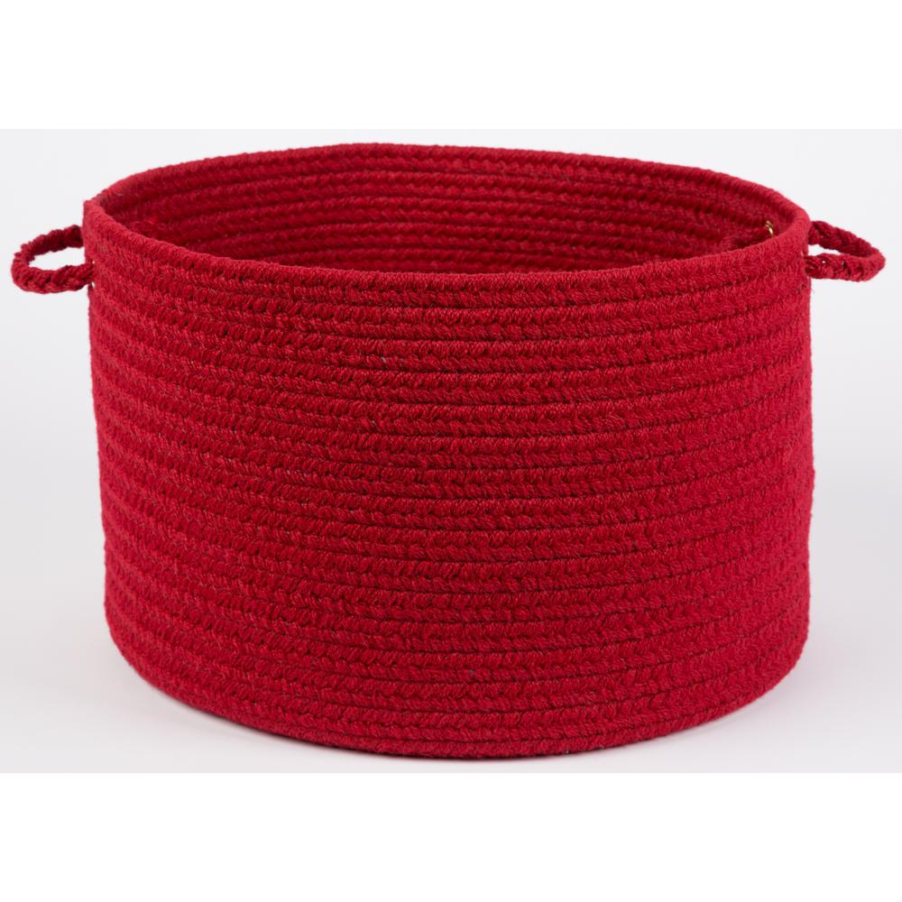 WearEver Brilliant Red Poly 18" x 12" Basket. Picture 1