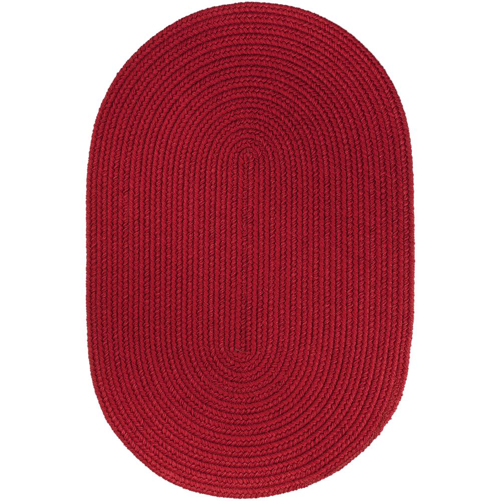 WearEver Brilliant Red Poly 3X5 Oval. Picture 1