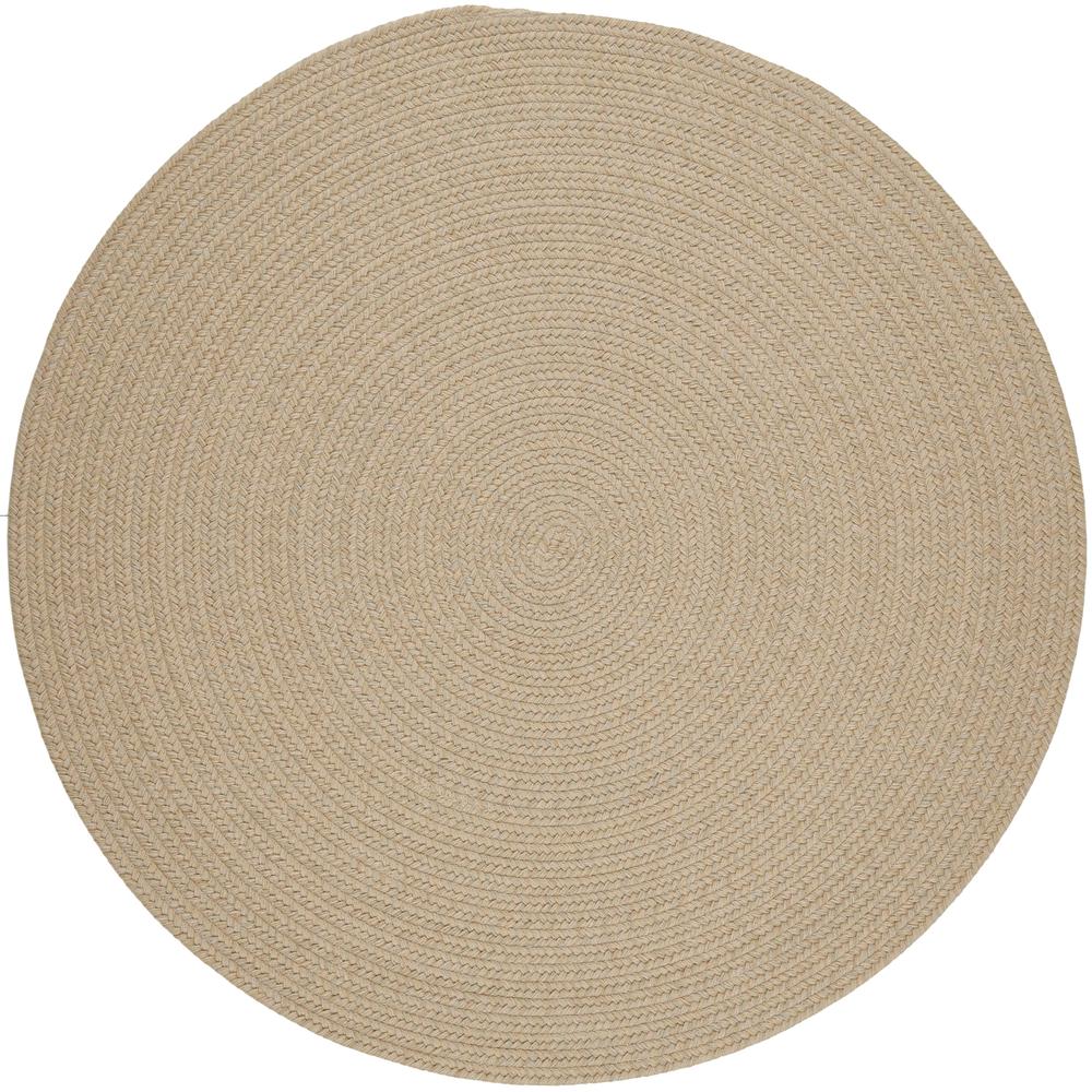 Solid Sand Wool 10' Round. Picture 1