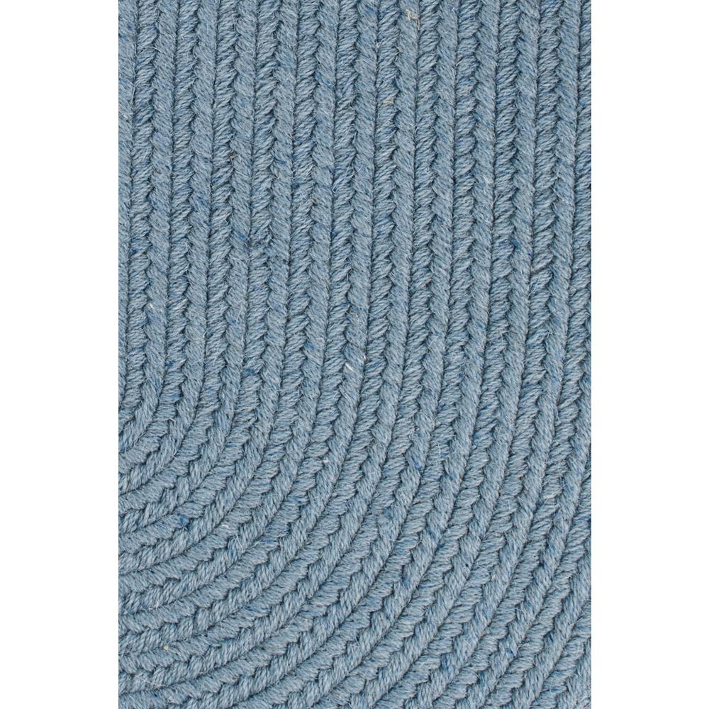 Solid Blue Bonnet Wool 15" Chair Pad. Picture 2