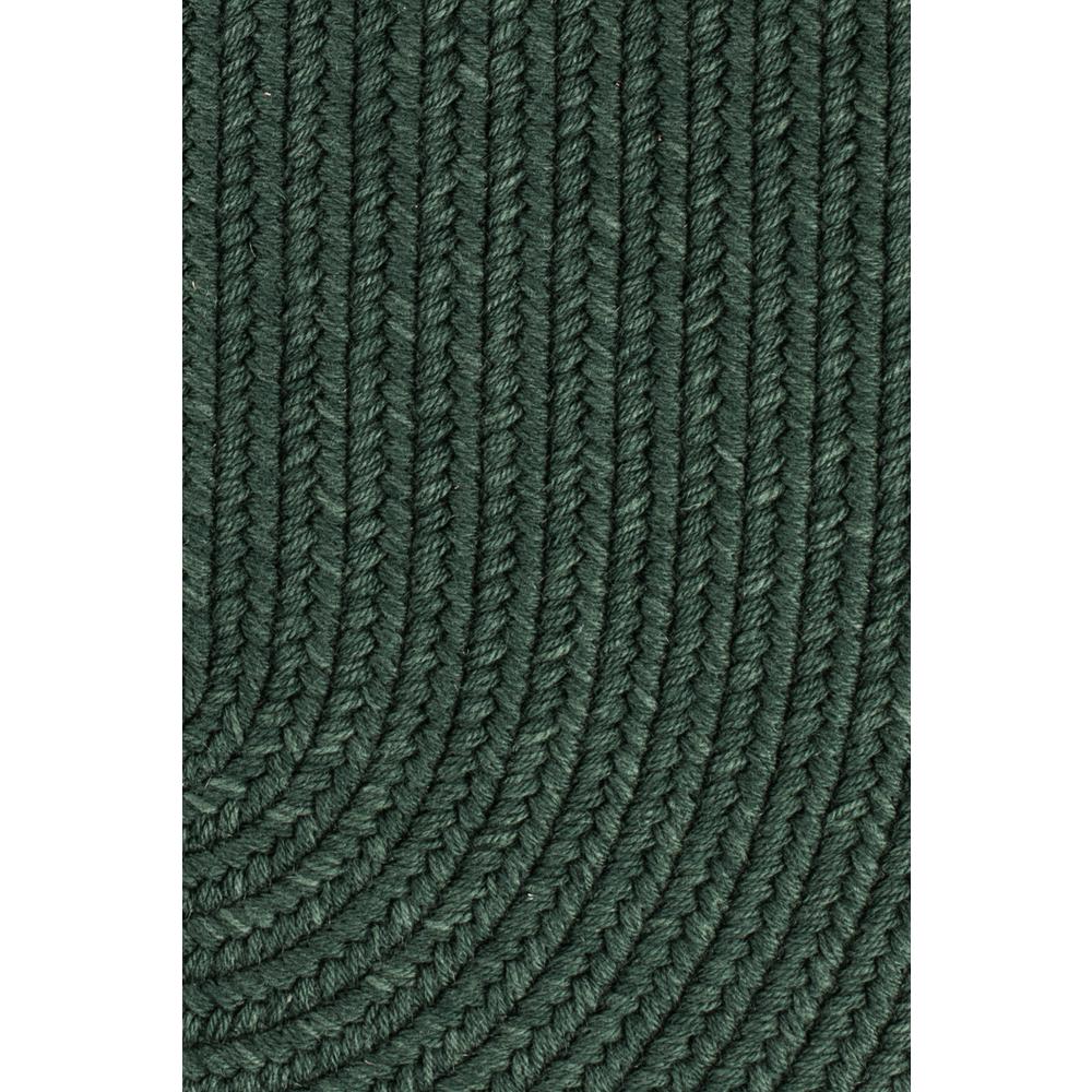 Solid Hunter Green Wool 8' Round. Picture 2