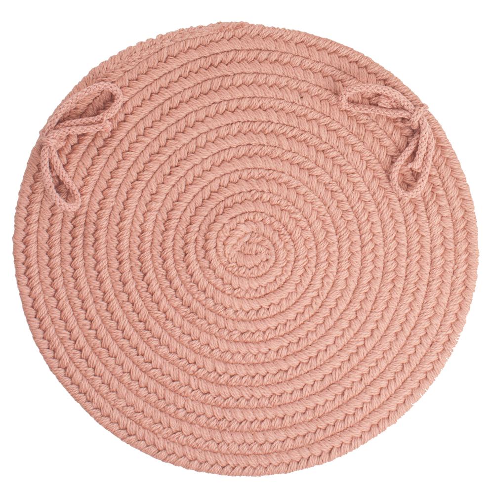Solid Old Rose Wool 15" Chair Pad. Picture 1