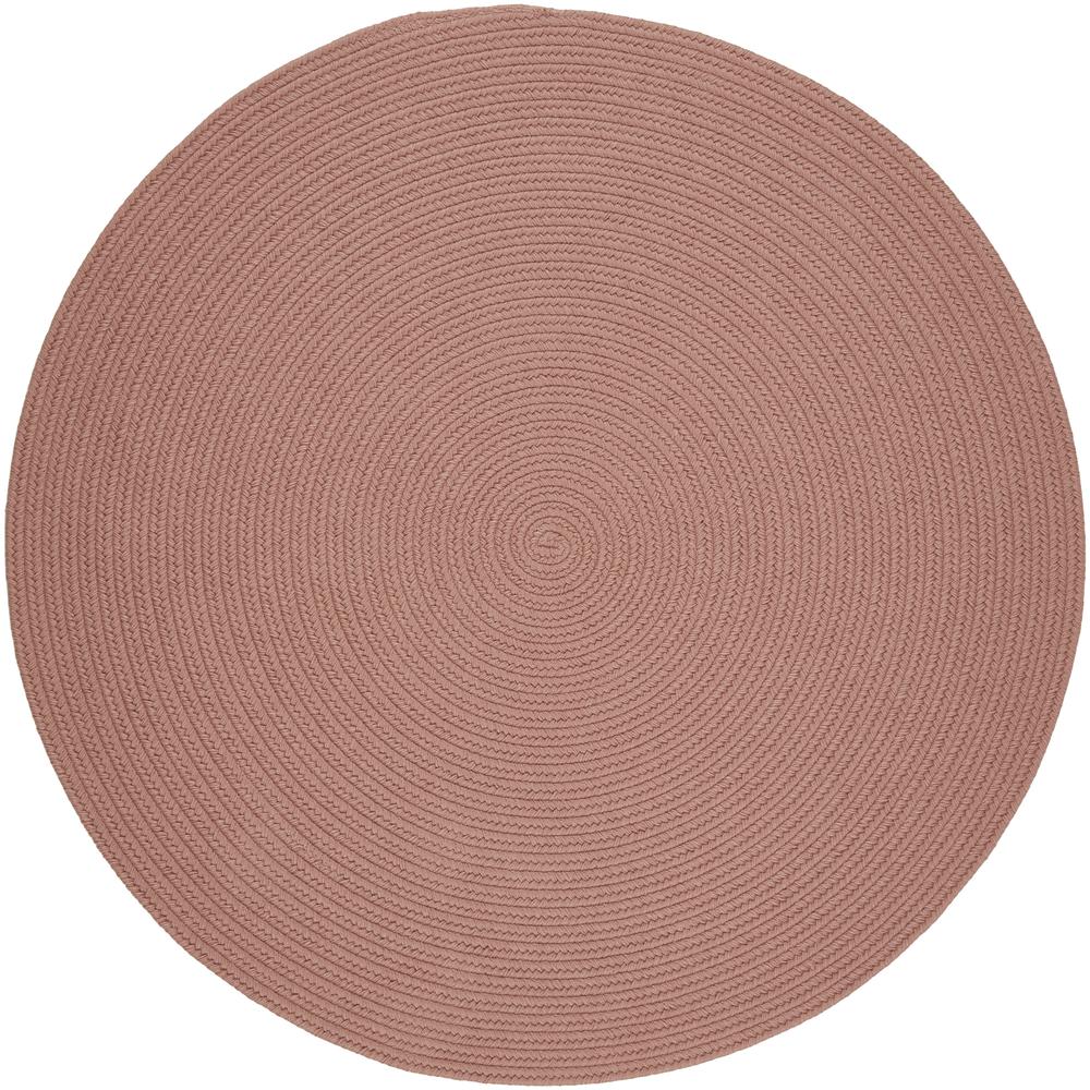 Solid Old Rose Wool 6' Round. Picture 1