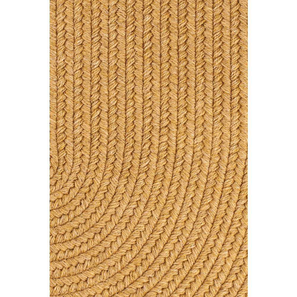 Solid Vintage Gold Wool 8' Round. Picture 2