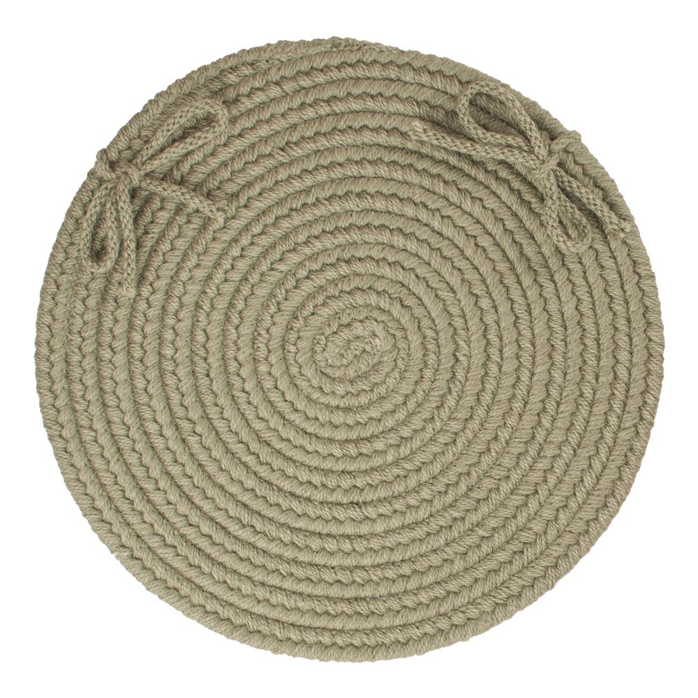 Solid Moss Green Wool C/P's Set-of-4. Picture 1