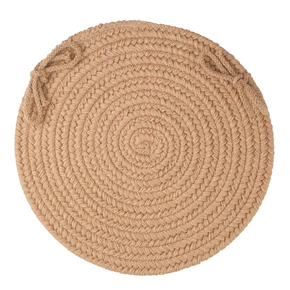 Solid Taupe Wool C/P's Set-of-4. Picture 1
