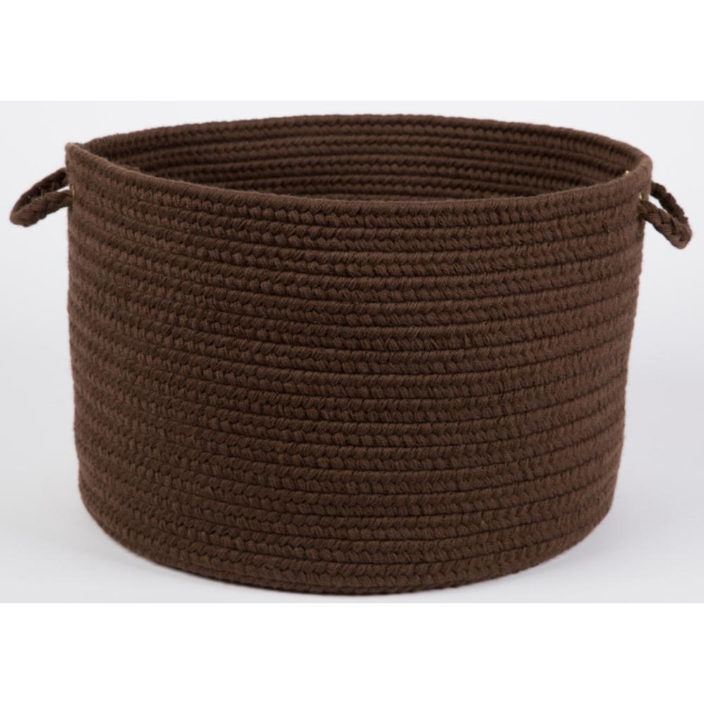 Solid Walnut Wool 18" x 12" Basket. Picture 1