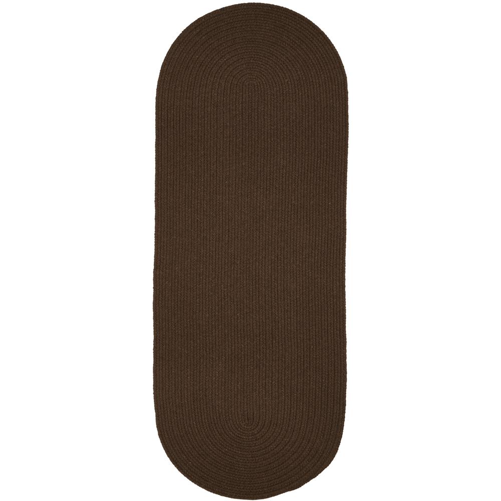 Solid Walnut Wool 2X8 Oval. Picture 1