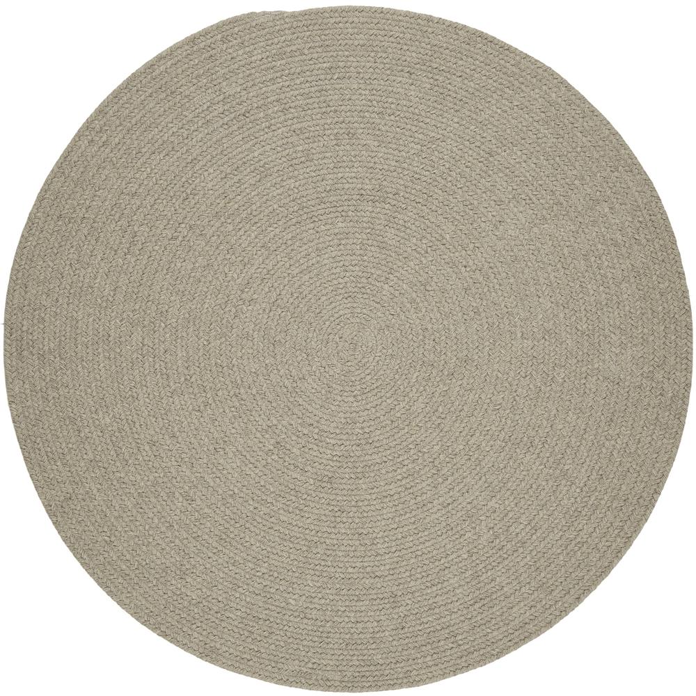 Solid Lt. Gray Wool 10' Round. Picture 1