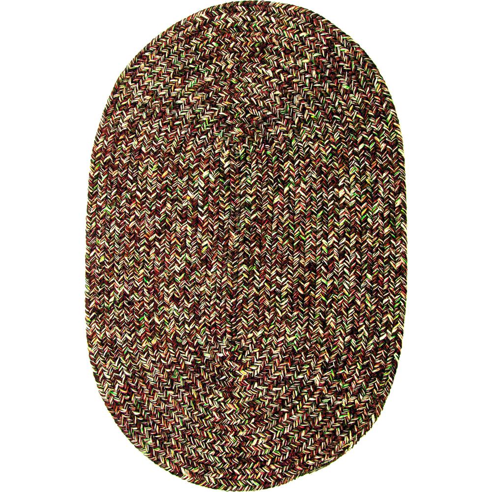 Sandi Brown Tweed 7X9 Oval. Picture 1