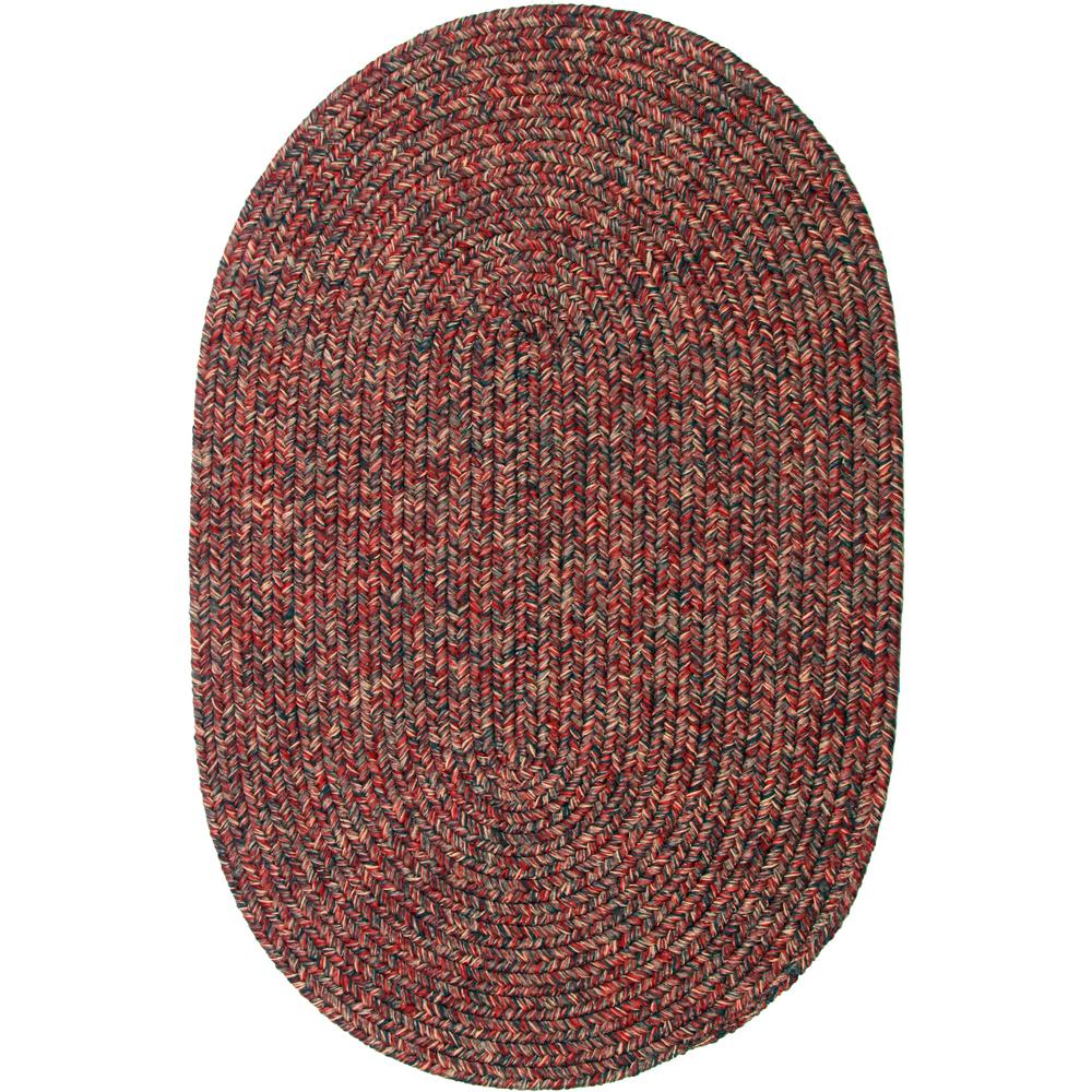 Sandi Sangria Tweed 10X13 Oval. Picture 1