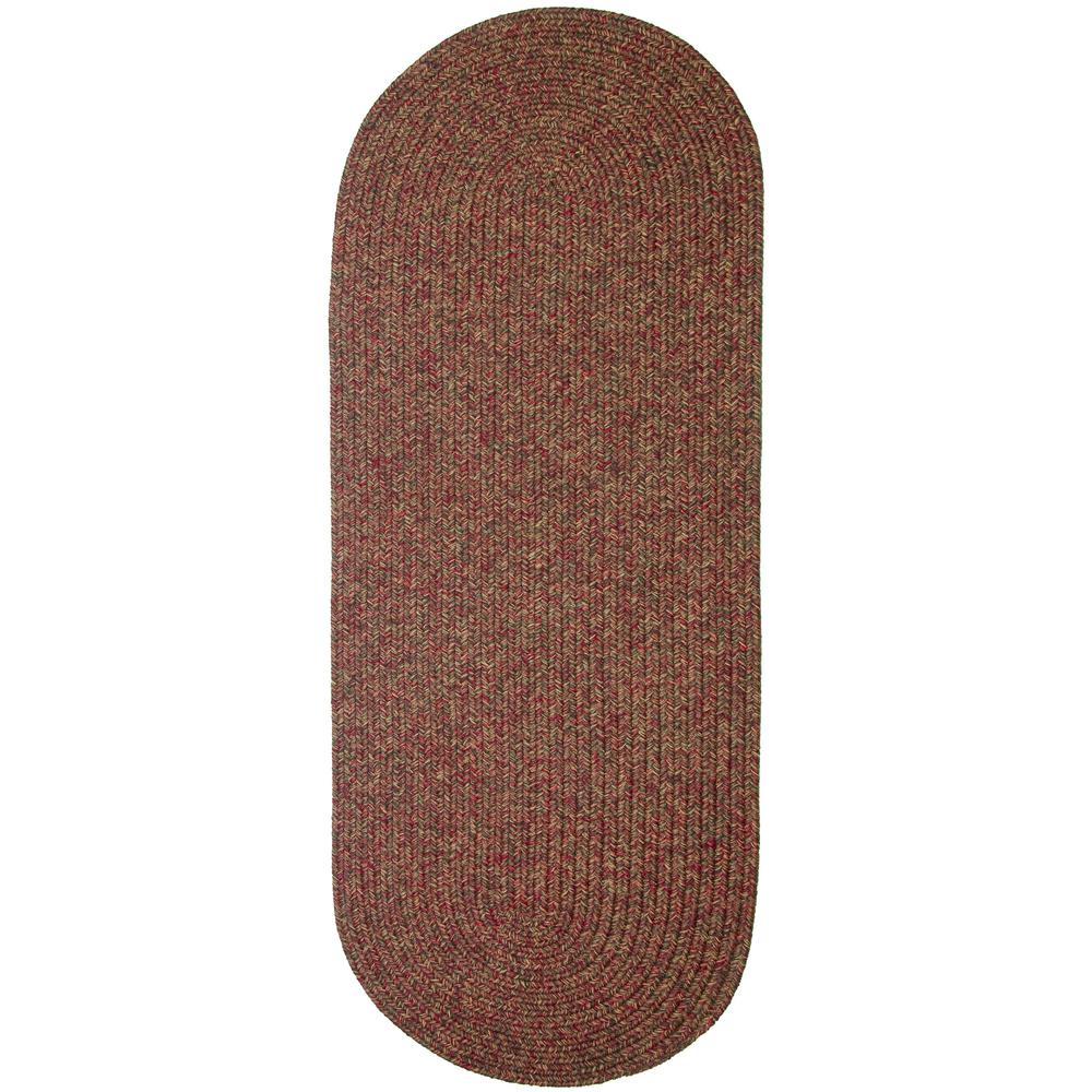 Sandi Sangria Tweed 2X8 Oval. Picture 1