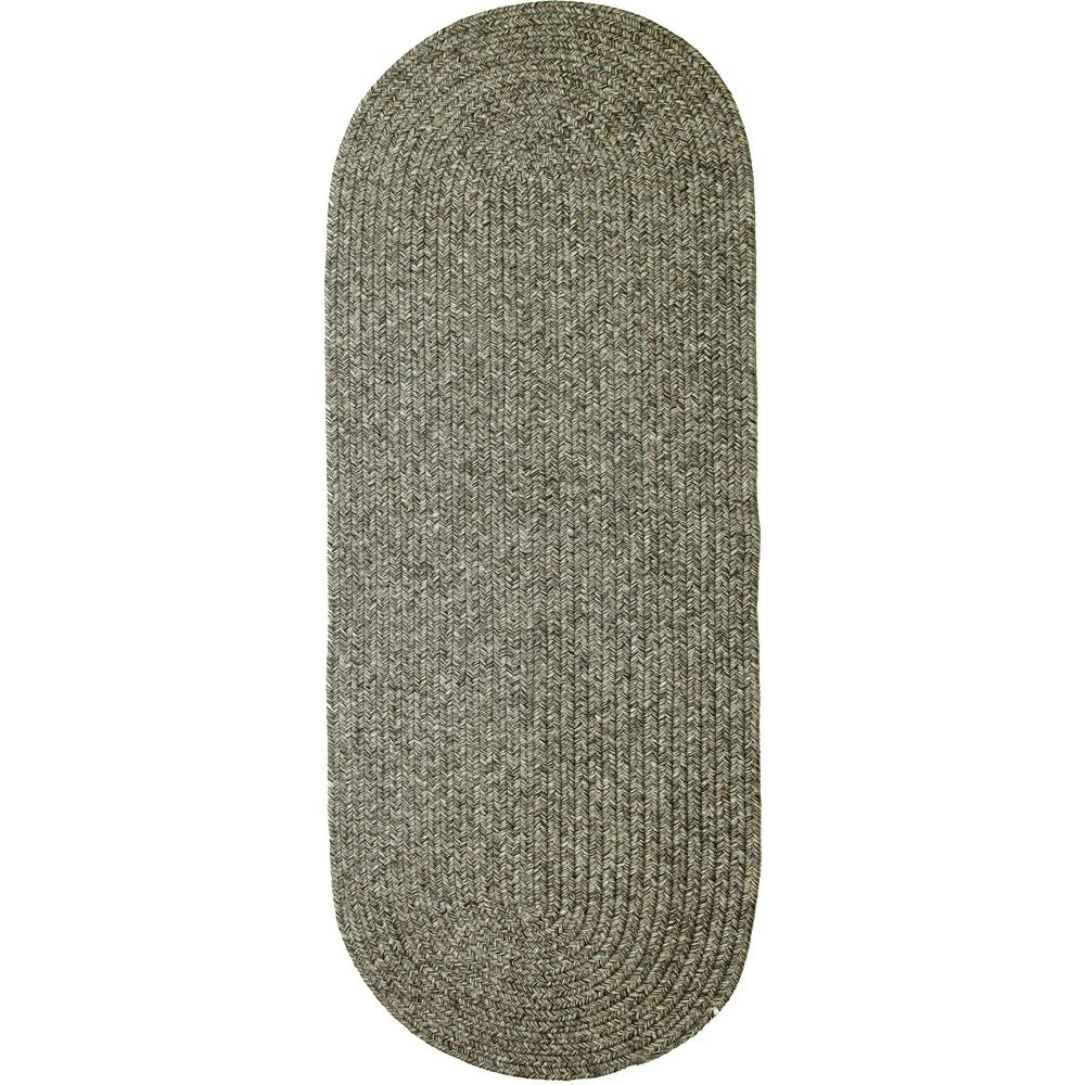 Sandi Graphite Tweed 2X8 Oval. Picture 1