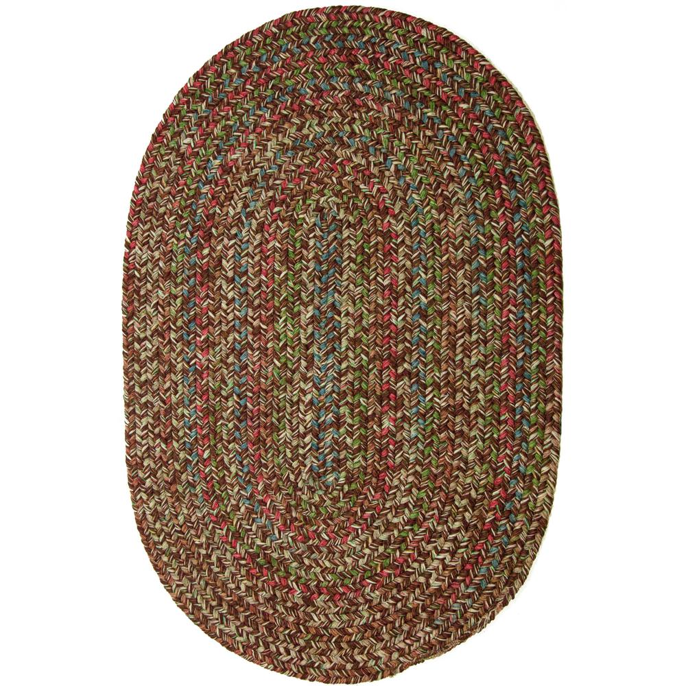Sophia Brown multicolored 4X6 Oval. Picture 1