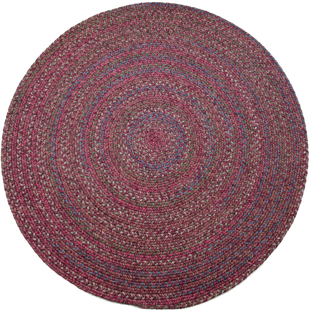 Sophia Burgundy red multicolored 4' Round. Picture 1