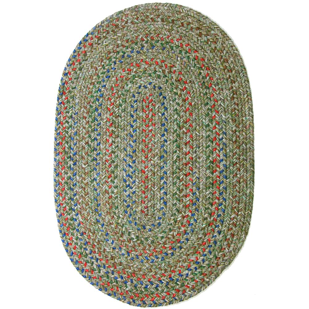 Sophia Moss green multicolored 8X11 Oval. Picture 1