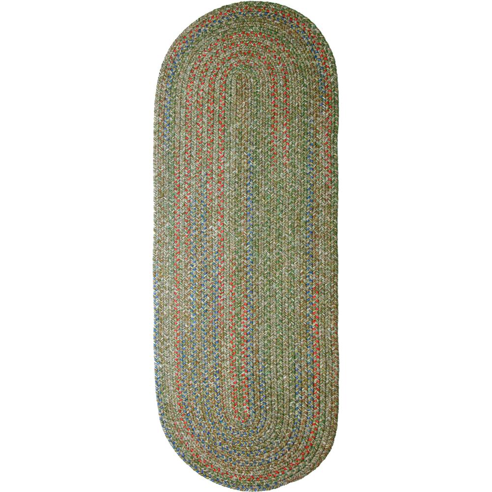 Sophia Moss green multicolored 2X6 Oval. Picture 1