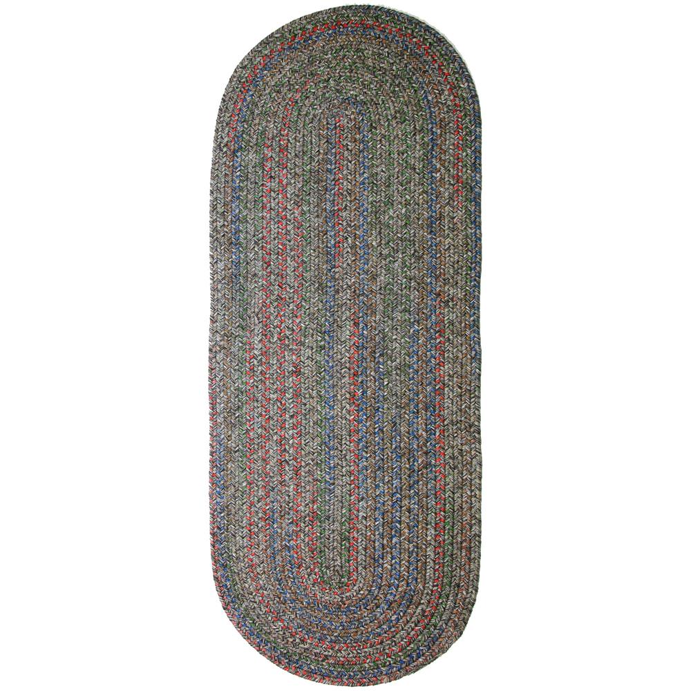 Sophia Graphite gray multicolored 2X6 Oval. Picture 1