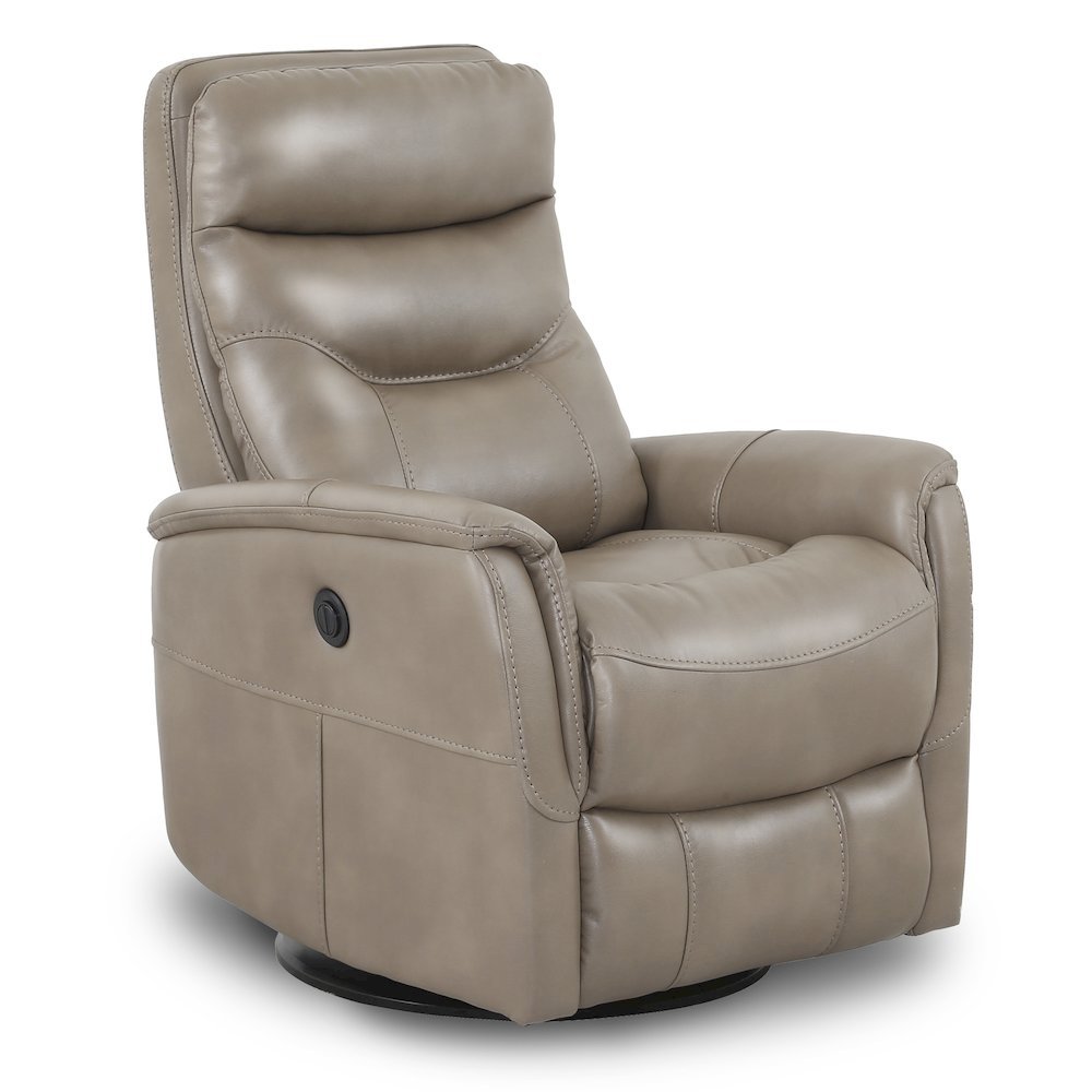 Linen Recliner Nursery Glider – Boucle Chair with Power Lift Feature. Picture 1