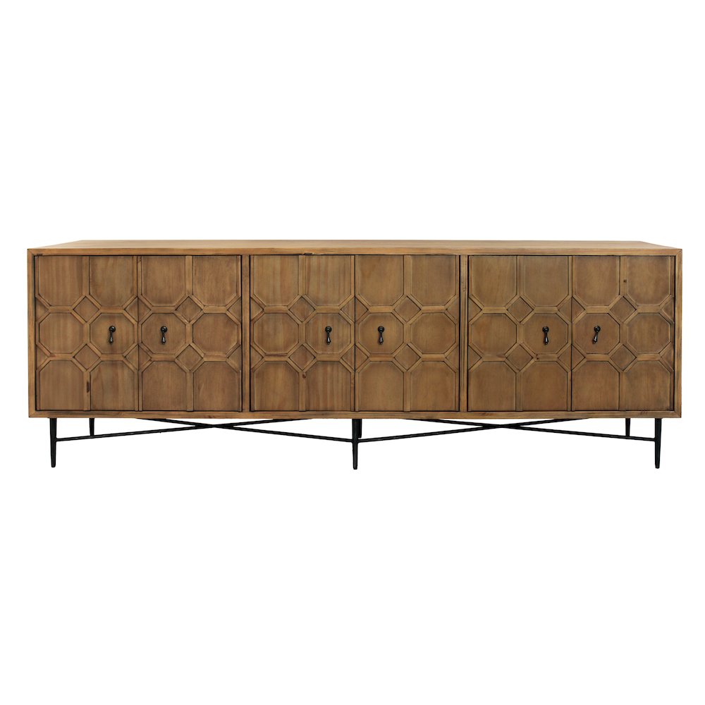 Samara 6-Door Sideboard - Natural. Picture 1