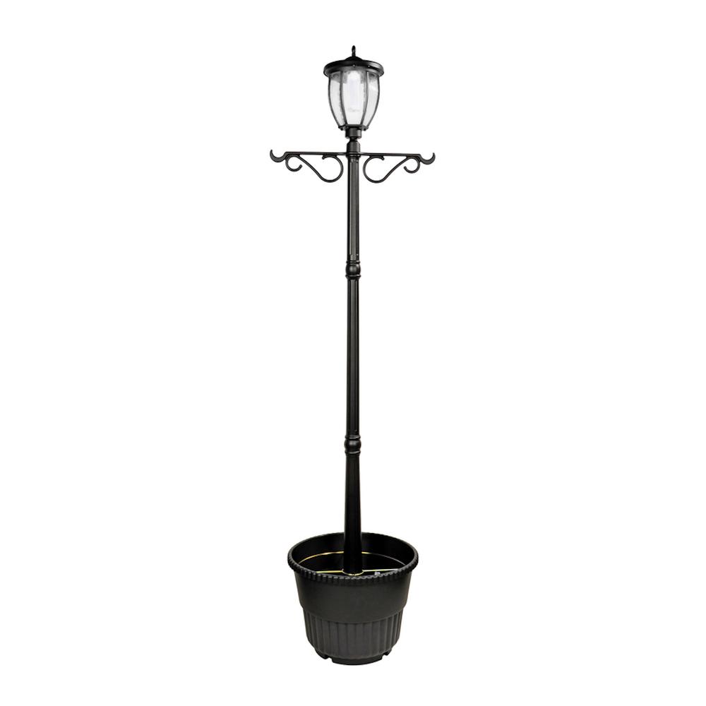 Terrace Solar Lamp Post and Planter. Picture 4