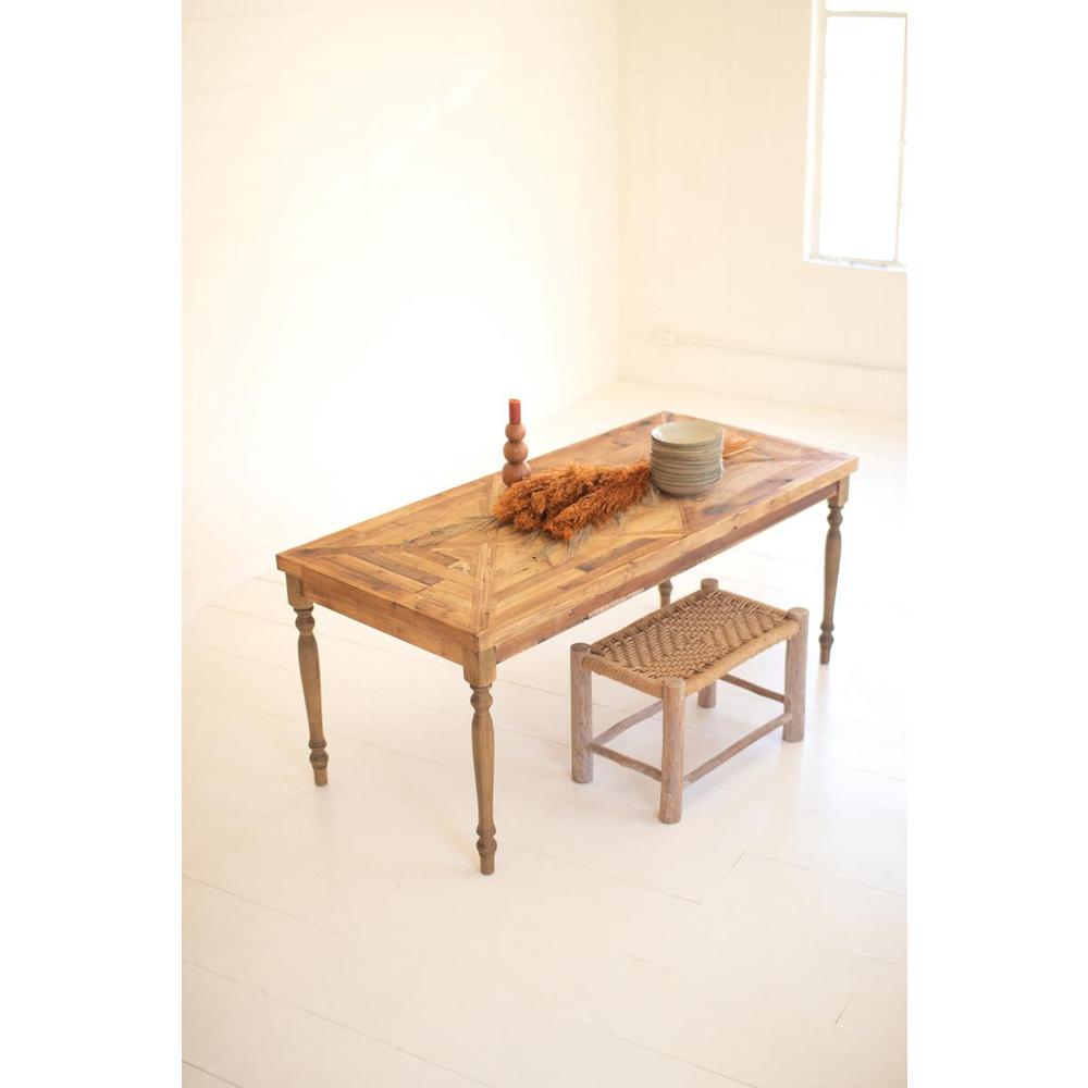 Recycled Wood Dining Table. Picture 2