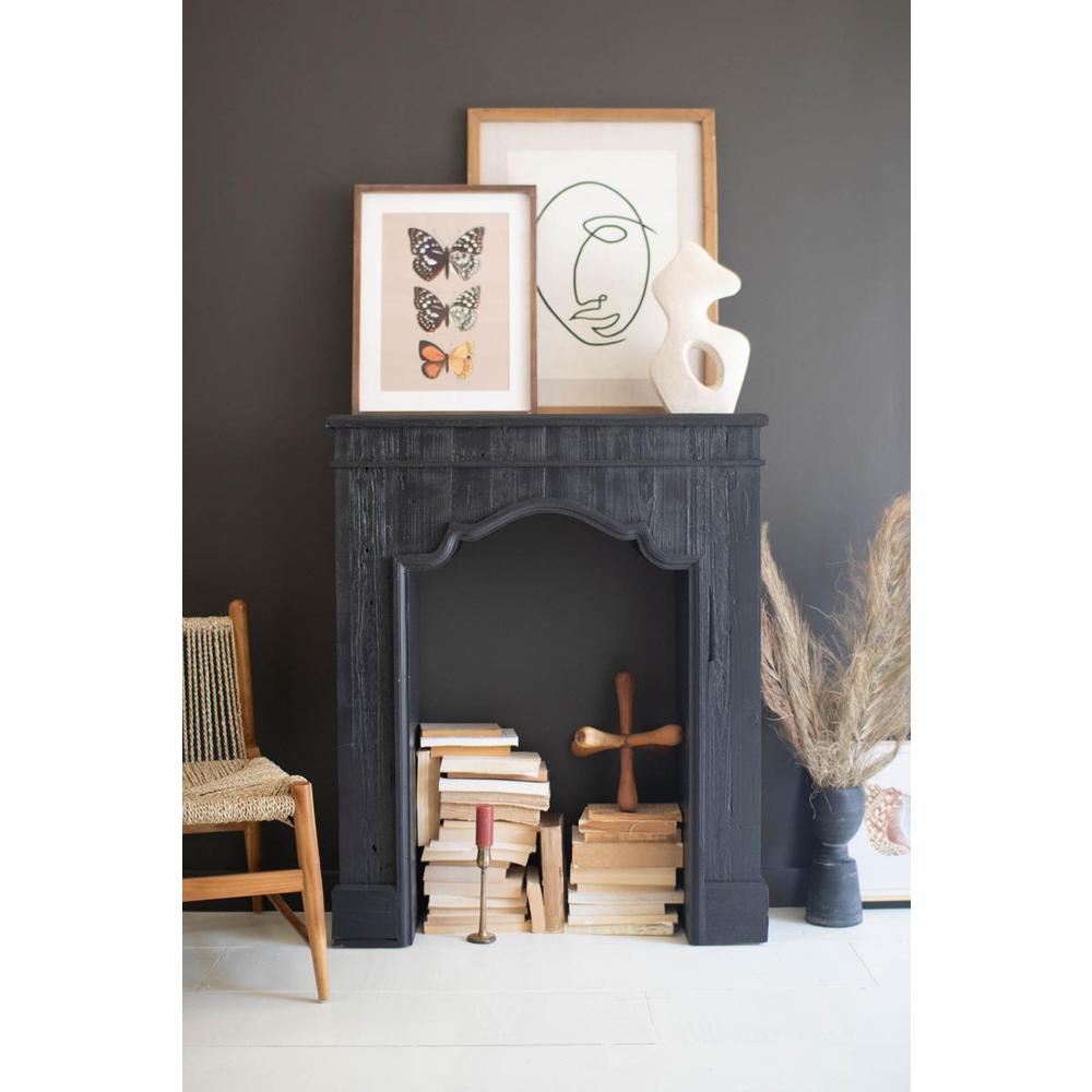 Wooden Mantle - Black. Picture 2