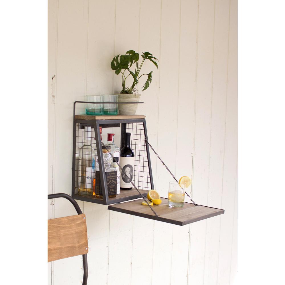 Wall Bar With Fold Down Shelf. Picture 2