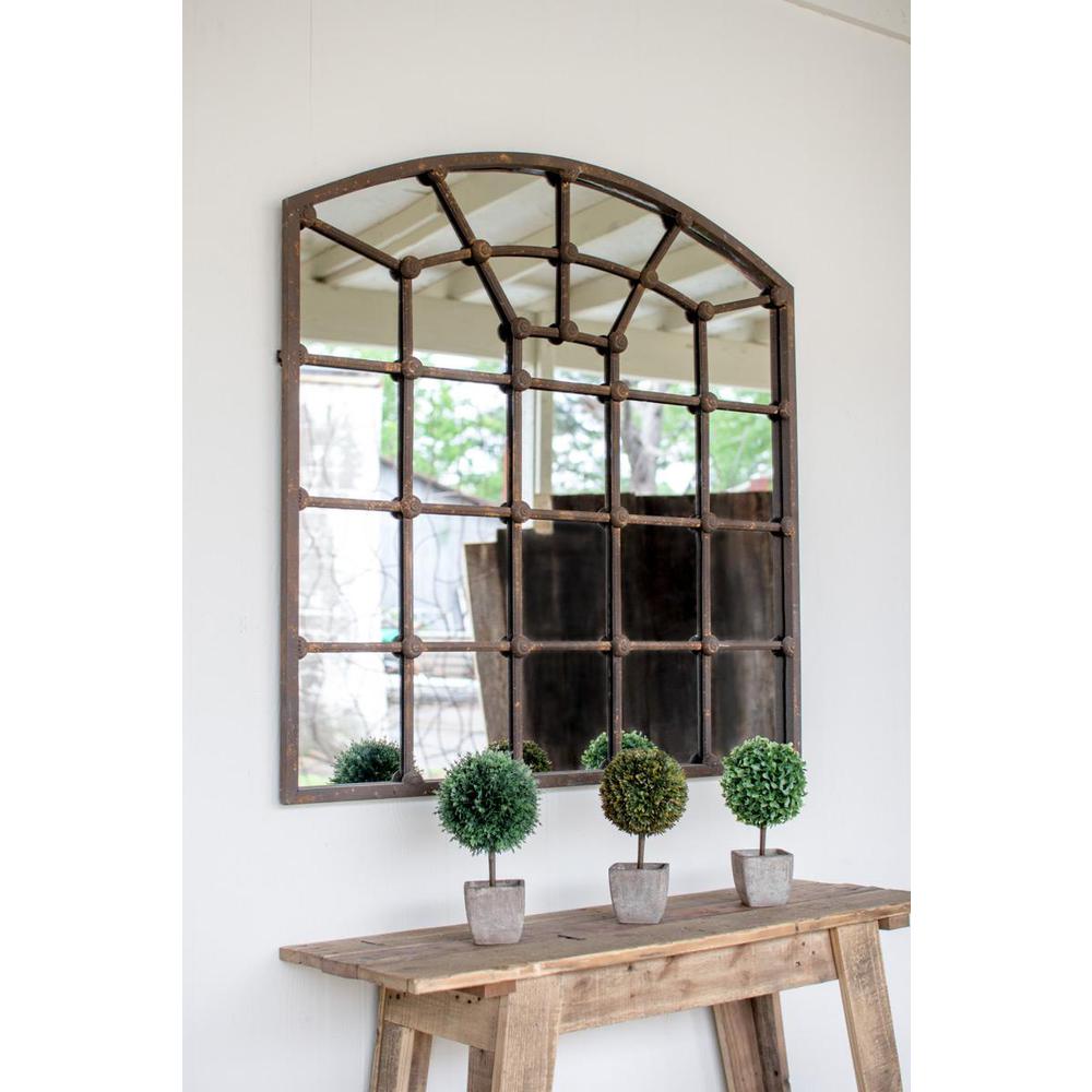 Arched Iron Mirror. Picture 2