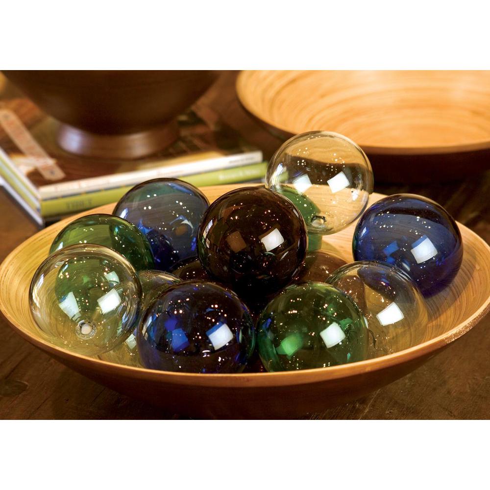Recycled Glass Ball - Clear. Picture 2