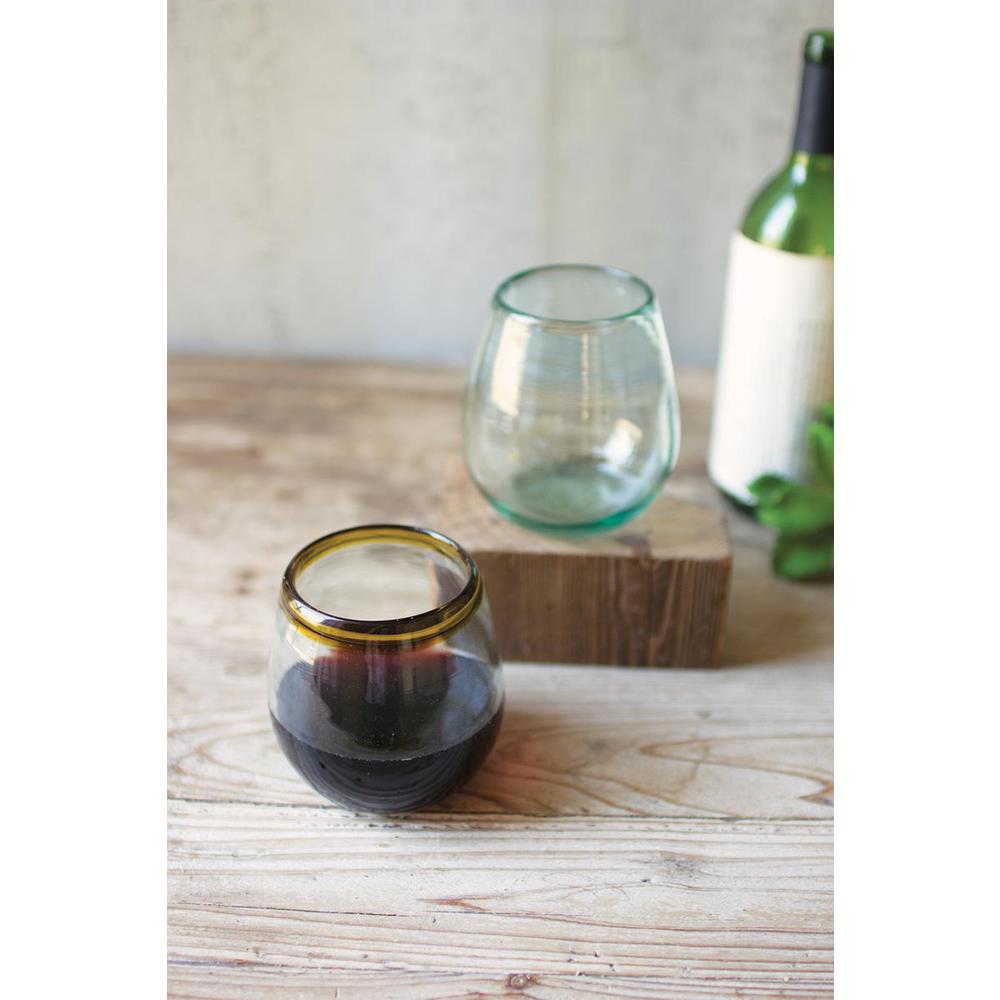 Stemless Wine Glass-Clear. Picture 2