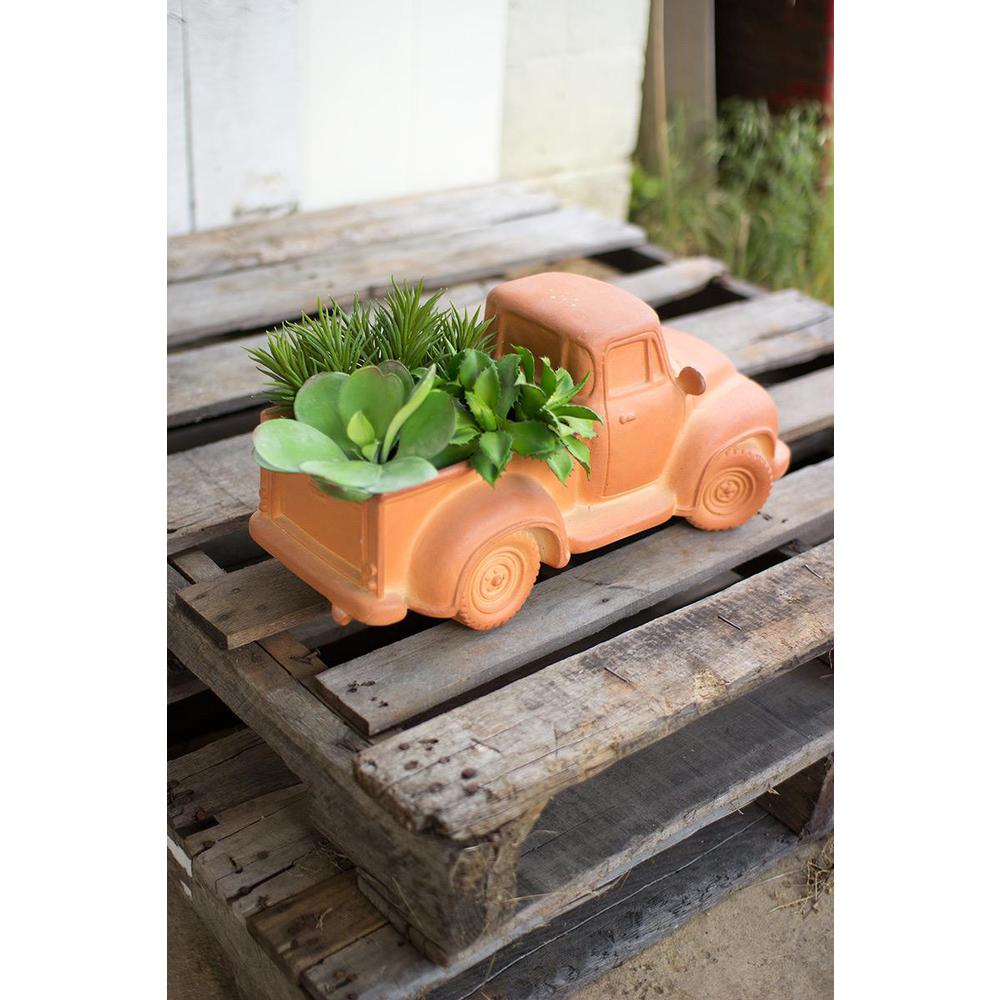 Clay Truck Planter. Picture 2