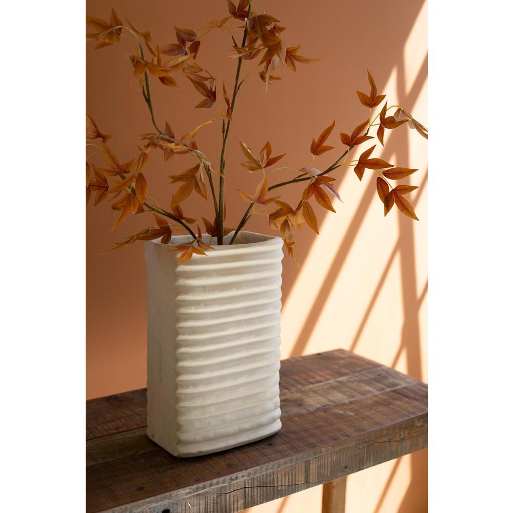Paper Mache Tall Rectangle Vase. Picture 2