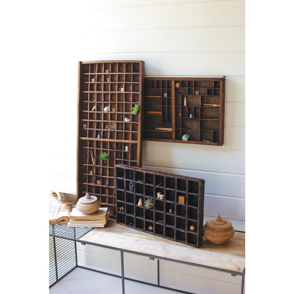 Antique Wooden Printers Tray. Picture 2