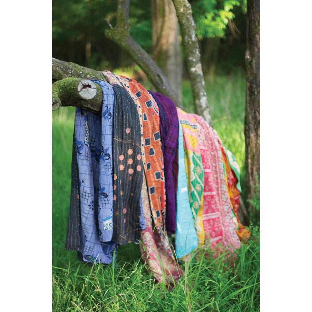 Recycled Kantha Throws-Assorted Sizes And Patterns. Picture 2