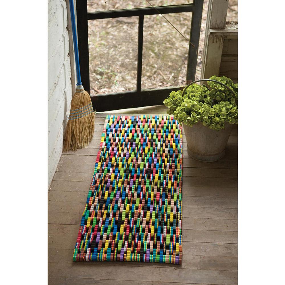 Recycled Flip Flop Large Door Mat. Picture 2