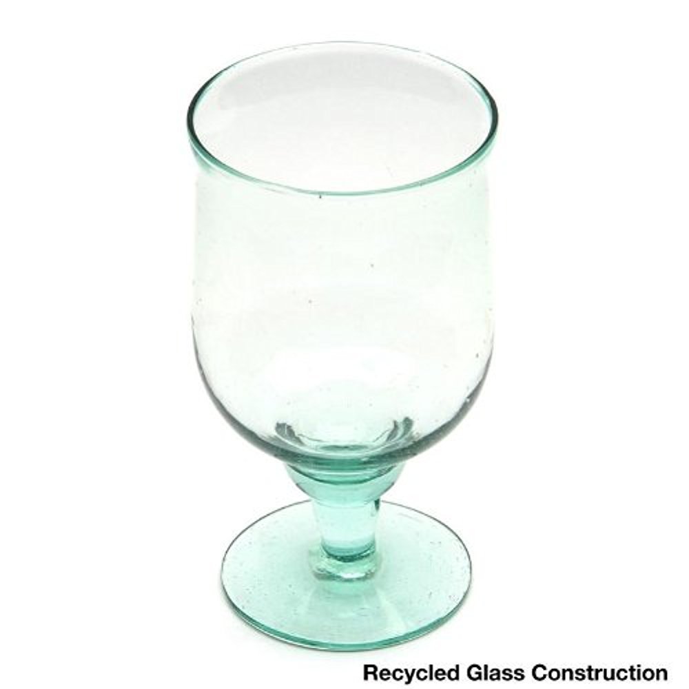 Large Recycled Water Goblet. Picture 4
