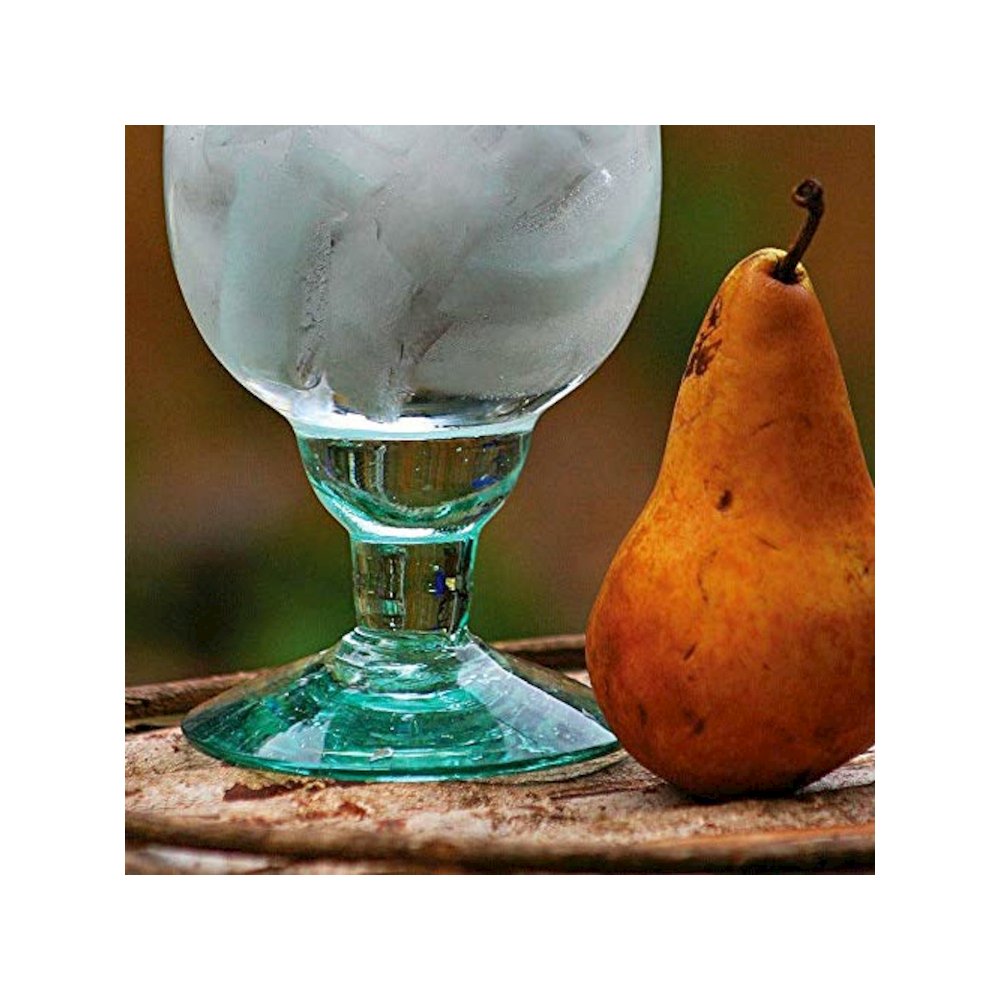 Large Recycled Water Goblet. Picture 2