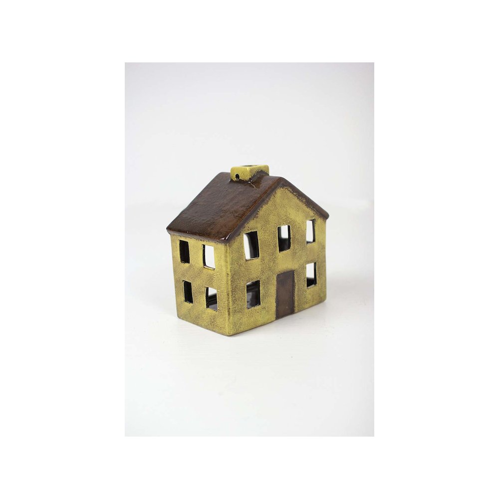 Set Of Six Ceramic Village-One Each Design. Picture 6