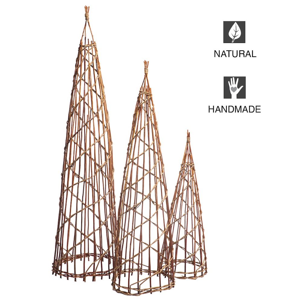 Set Of Three Nesting Twig Christmas Trees. Picture 5