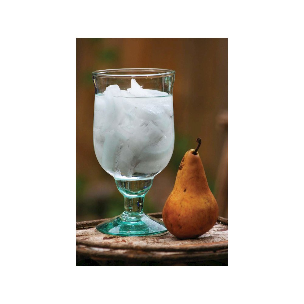 Large Recycled Water Goblet. Picture 1